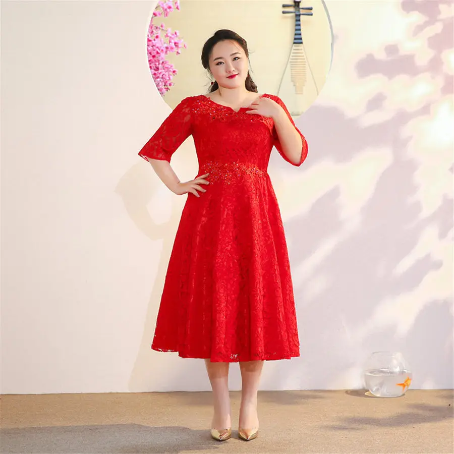 Полностью кружевное платье для выпускного вечера размера плюс Vestidos De Gala T369 платья с рукавом три четверти женские вечерние Новые Элегантные платья для выпускного вечера