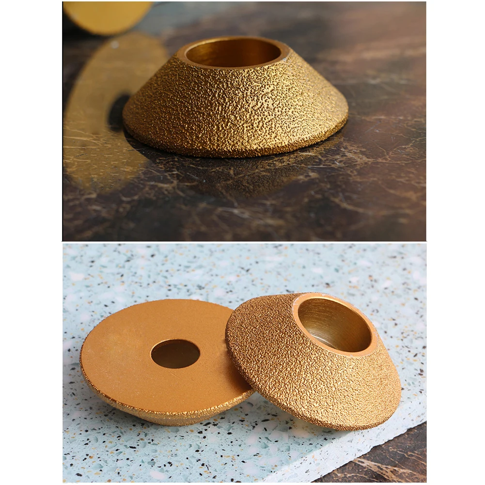 Brazing Diamond Angle Grinder Stone Grinding Wheel 45 Degree Bevel Edge Marble Plate Disc Ceramic Grinding Wheel