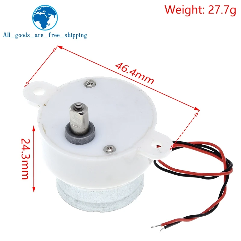 Description Picture 5 of itemDC 12V Electric Brushless DC Motor High Torque Gear Motor Geared Box S30K Reduction Motor 14RPM 2 Wires for Electronic Toys Fan