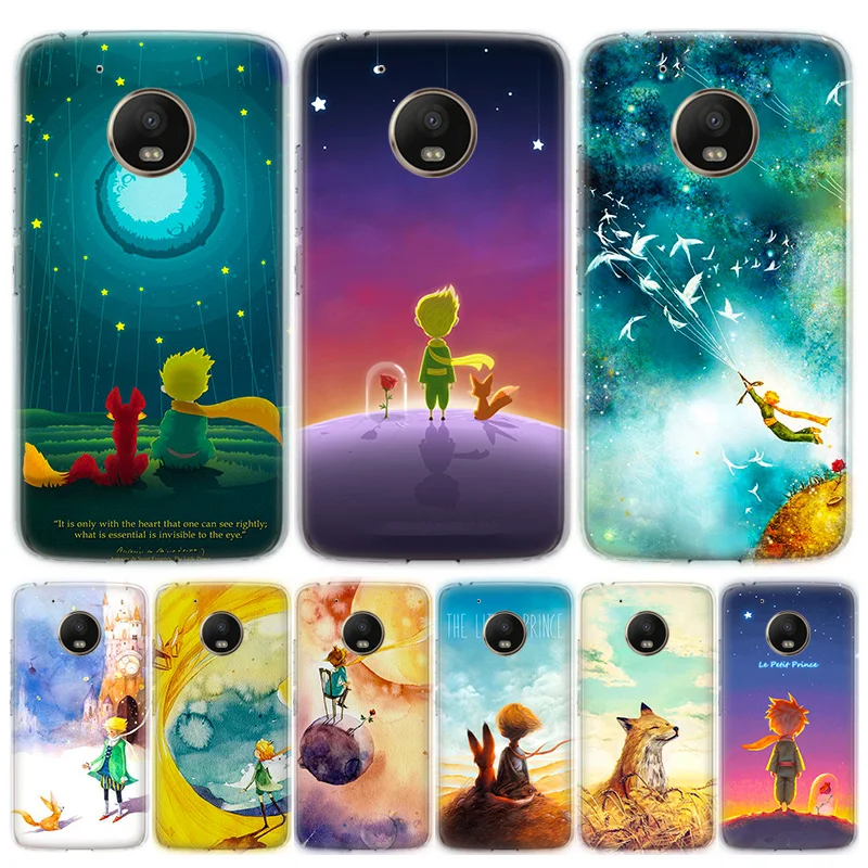 

Lovely the Little Prince fox Phone Case For Motorola MOTO G8 G7 G6 G5 G5S G4 E6 E5 E4 Plus Play Power One Action Soft Silicone T
