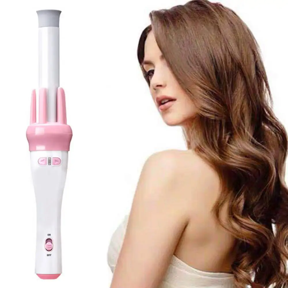 80% Hot Sale Automatic Rotary Ceramic Curl Iron Wand Heat Resistant Hair Curler Styling Tool