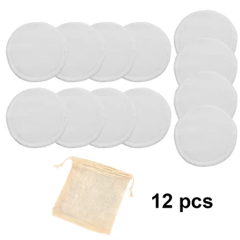 

12Pcs Makeup Remover Pads Reusable Cotton Pads Make Up Facial Remover Bamboo Fiber Facial Skin Care Nursing Pads Skin Cleaning