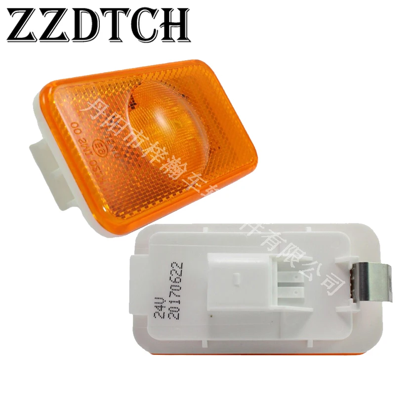 ZZDTCH 2 шт. 24 В 4 Led Грузовик Трейлер боковые габаритные огни, используемые для volvo грузовик боковая лампа