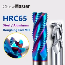 

Solid Carbide Roughing End Mill 3mm To 20mm 3, 4 Flute CNC Milling Cutter Bits Router Bit For Al Steel Metal Roughing Machining