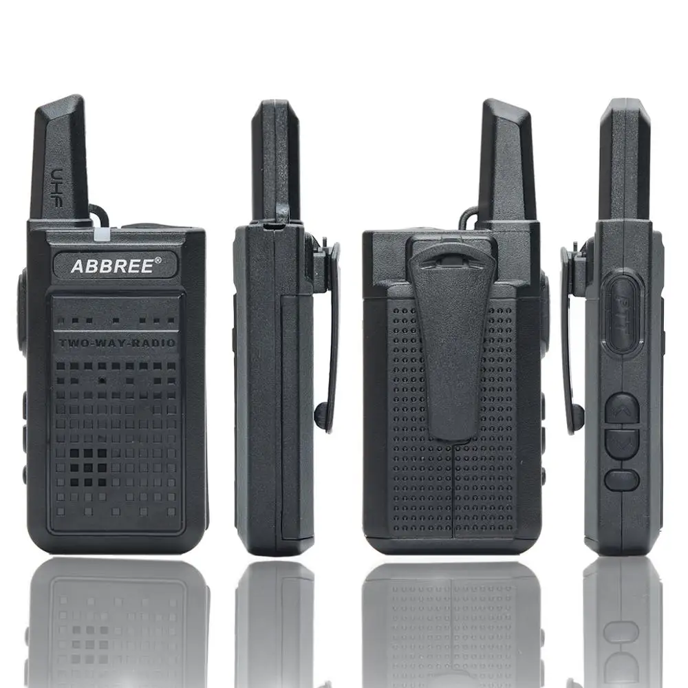 4 шт. ABBREE AR-A2 мини-рация UHF 400-470 МГц VOX USB зарядка портативное радио Comunicador двухстороннее радио