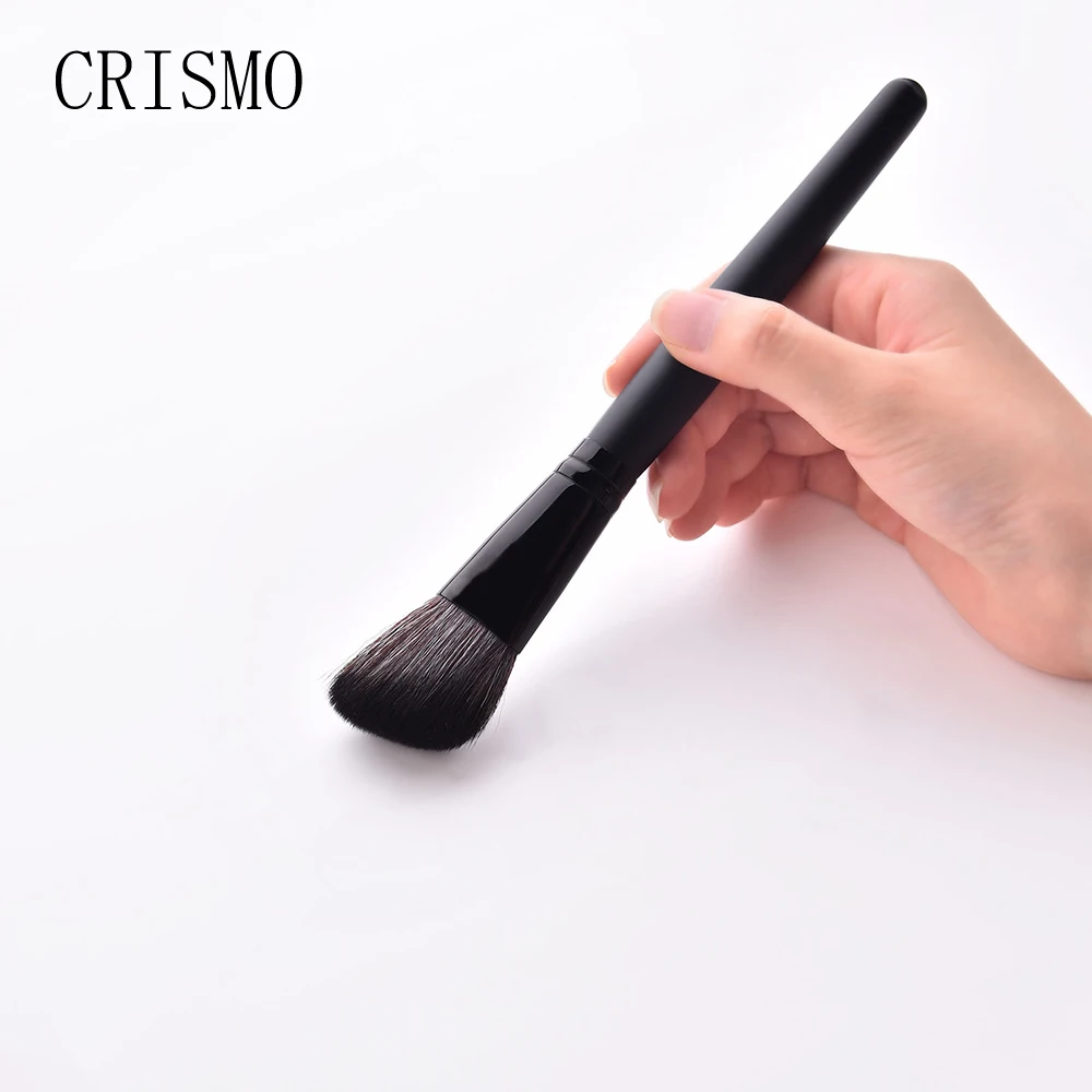 CRISMO, 16 шт., черные полностью Профессиональные кисти для макияжа, набор, пудра, Тональная основа, тени для век, косметическая Кисть для макияжа, набор инструментов для красоты