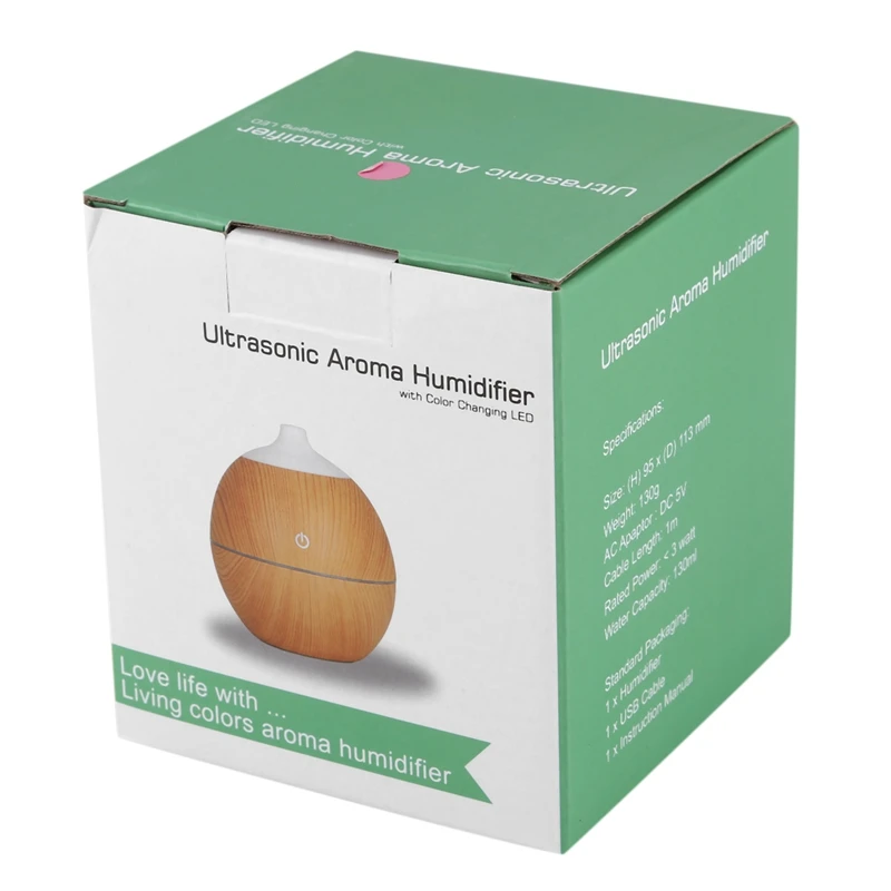 Top Deals New 130Ml Usb Mini Ultrasonic Air Humidifier Diffusers Aromatherapy Essential Oil Diffuser Humidifier for Home Office
