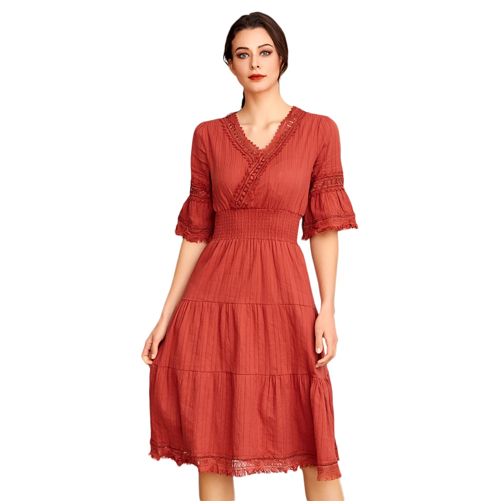 Bikitique, однотонный корсет, кружевное Мягкое платье, v-образный вырез и юбка-годе, рукав средней длины, кружевное тонкое, вечерние, женское, для свиданий, праздника, сексуальное платье Vestidos