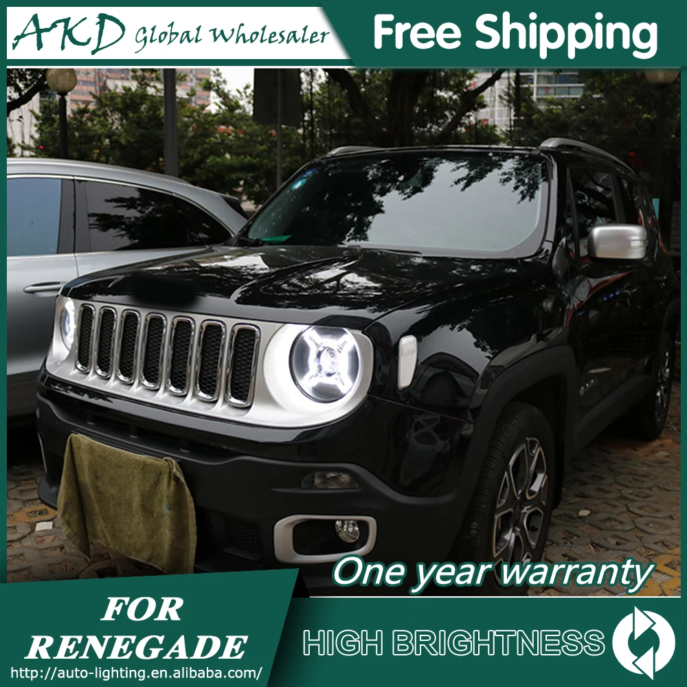 Головной светильник s для автомобиля JEEP Renegade- DRL Дневной ходовой светильник светодиодный Биксеноновая лампа противотуманный светильник s тюнинг автомобильные аксессуары