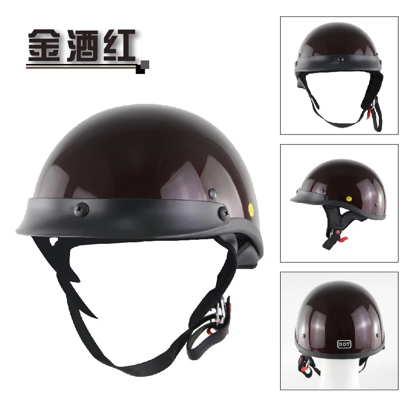 Мотоциклетный шлем для электрического велосипеда Harley-Skeleton Cool Half Helmet открытый шлем безопасности для верховой езды Летний шлем