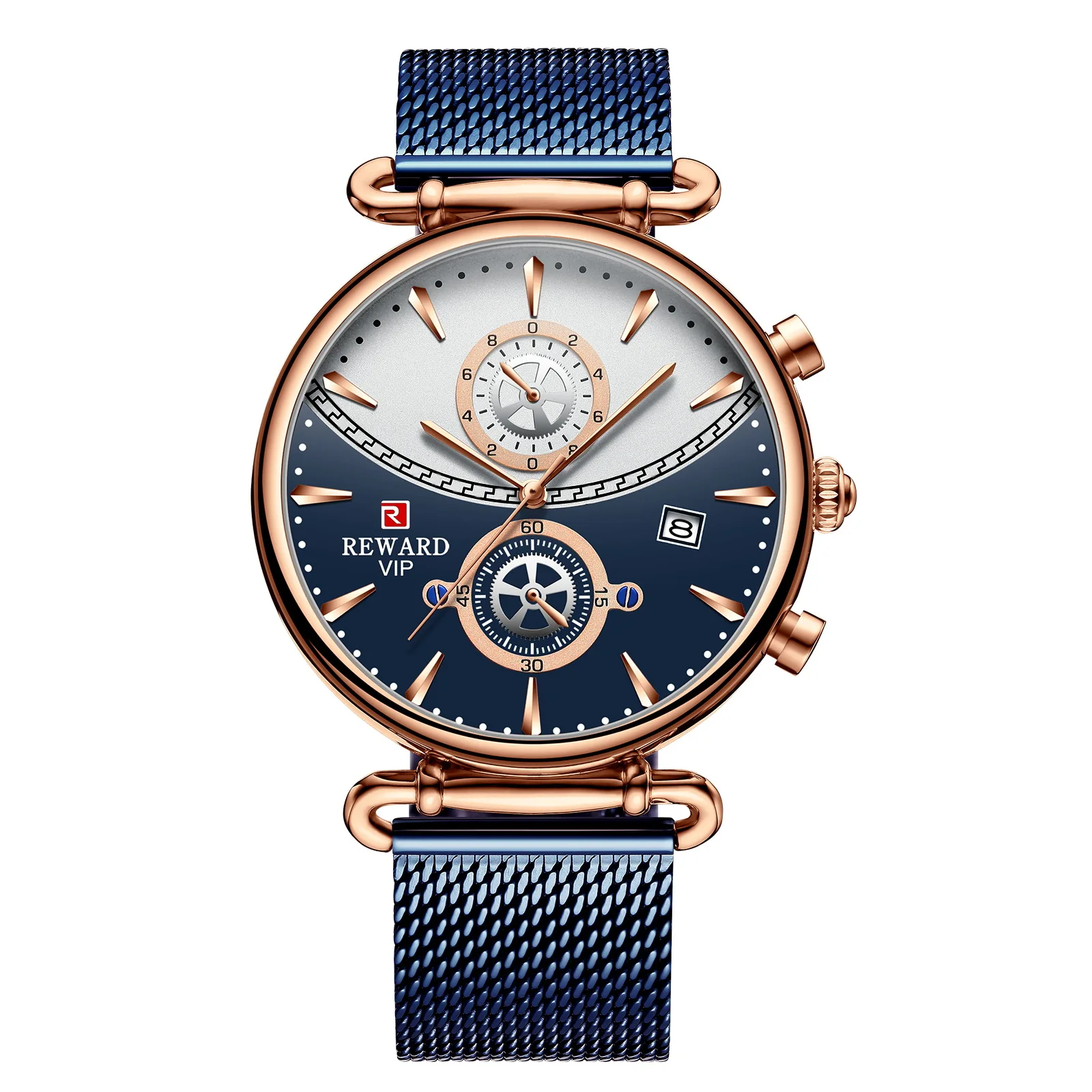 

New Style Fashion MEN'S Watch Waterproof Quartz Watch Multi-functional Timing wang dai biao Calendar MEN'S Watch