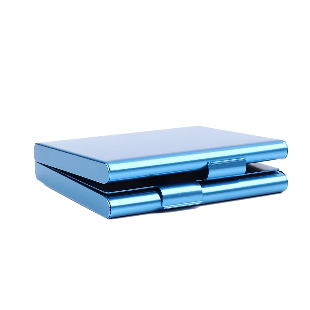Aluminum Thin Cigarette Case Holder Double Sided Flip Open Pocket Box for Cigarettes Storage Container Smoking Accessories