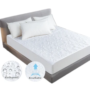 

100% Waterproof Smooth Bed Topper Hypoallergenic Mattress Protector Against Dust Mites and Bacteria Fitted Sheet Mattress Cover