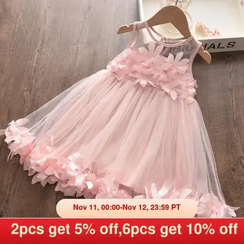 Melario Girls Dresses New Sweet Princess Dress Baby Kids Girls Clothing Wedding Party Dresses Children Clothing