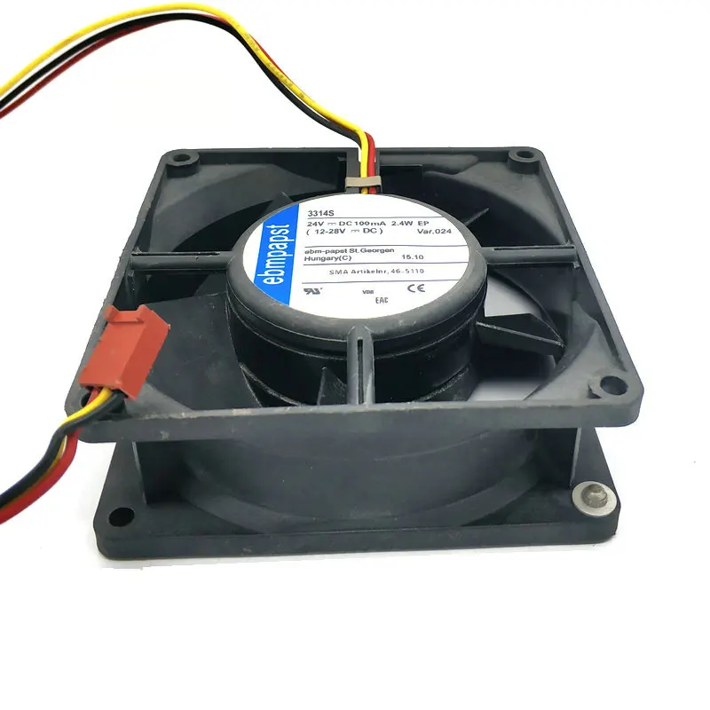 Для PAPST 9 см 3314S 24V 2,4 w, 9232 dc24v 140ma 3,4 w MULTIFAN 3314/12 3 провода Вентилятор охлаждения