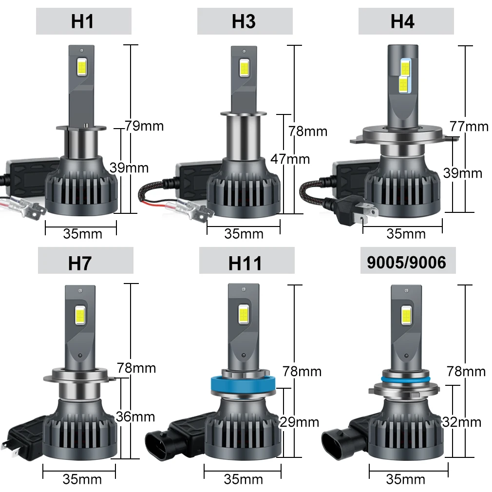 Farol automotivo de led, 120w, h7, h4,