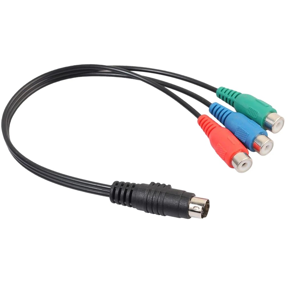 7PIN к 3RCA различный кабель адаптера S видео к 3 коаксиальный rgb-разъем компонент для DV