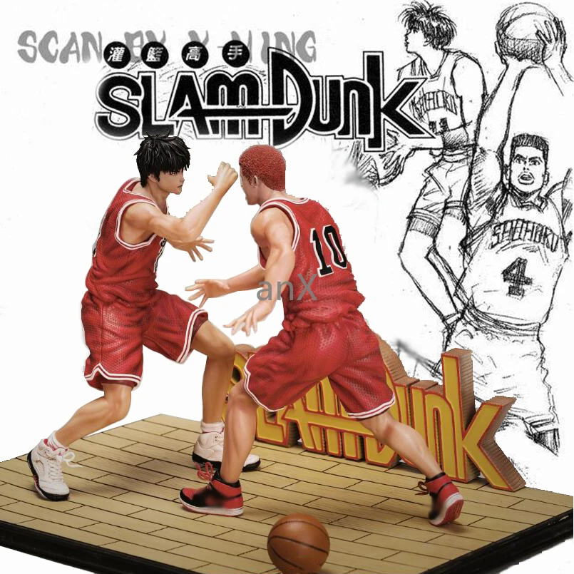 

30 CM Anime SLAM DUNK Figures Hanamichi Sakuragi VS Rukawa Kaede Action Figures PVC Collection Model Toys