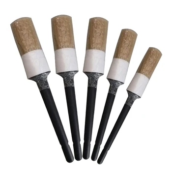 

5Pcs Car Cleaning Brushes Soft Natural Boar Bristles high quality Auto Detailing Clean Tools accessories