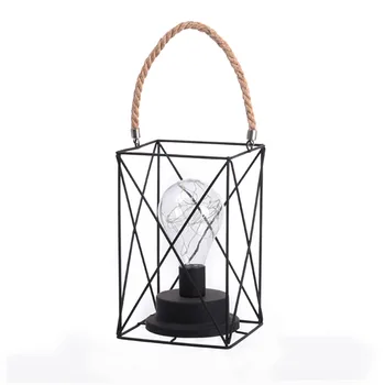 

Hanging LED Lantern Bar Home Decor Battery Powered Night Lamp Balcony USB Rechargeable Patio 15 Fairy Lights Outdoor Cordless