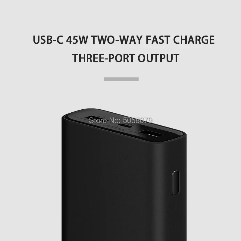 20000 мАч Xiao mi power Bank 3 mi power Bank 20000 мАч Pro PLM07ZM с тройным usb-выходом USB-C 45 Вт Двусторонняя Быстрая зарядка