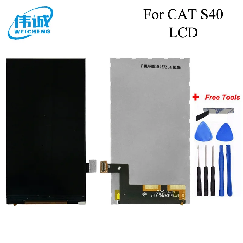 

For Caterpillar CAT S40 LCD Display Spare Parts 100% Tested Well For Cat S40 Screen Lcd Mobile Phone Accessories