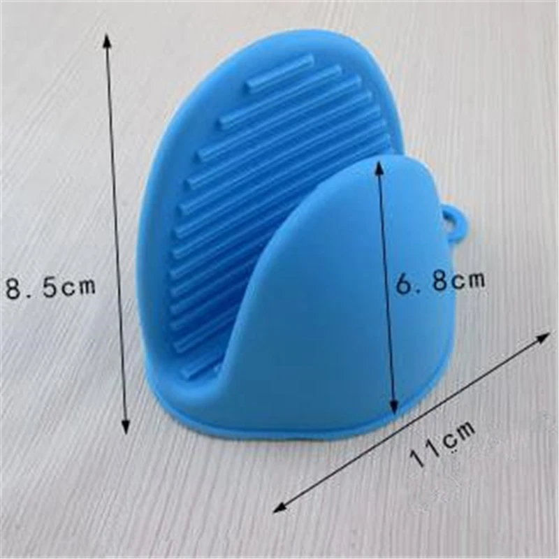 1Pcs Food Grade Kitchen silicone gloves anti-scalding non slip finger clip household Microwave Oven heat insulation Organizer