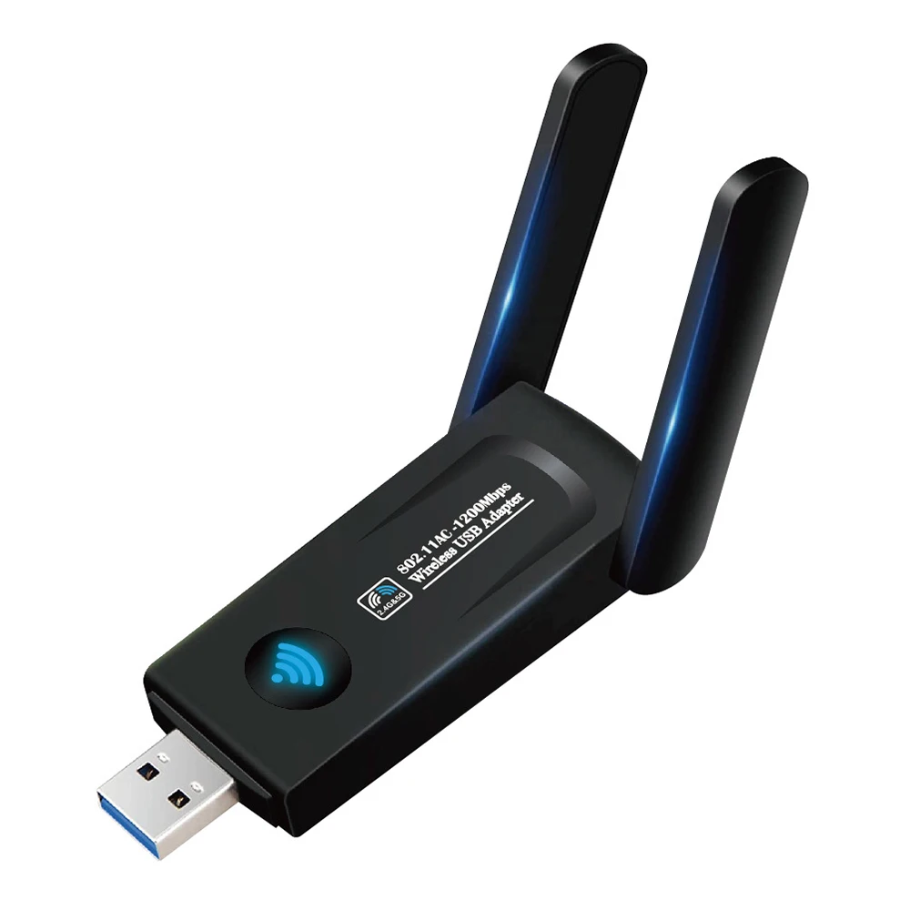 Tốc Độ Không Dây 1200Mbps USB Wifi USB3.0 Mạng AP Phát Wifi USB LAN Ethernet 2 Băng Tần 2.4G 5.8G Cho Win10 Máy Tính Laptop wifi card for pc