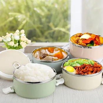 

1/2/3/4 layers Portable Stainless Steel Thermal Lunch Box For Office Lunchbox Leakproof kids Lunch Box Food Camping Supplies