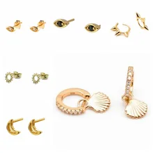 Новые женские ювелирные изделия из стерлингового серебра 925 пробы, модные милые шикарные серьги-гвоздики для школьниц, Детские Женские аксессуары для дня рождения A30