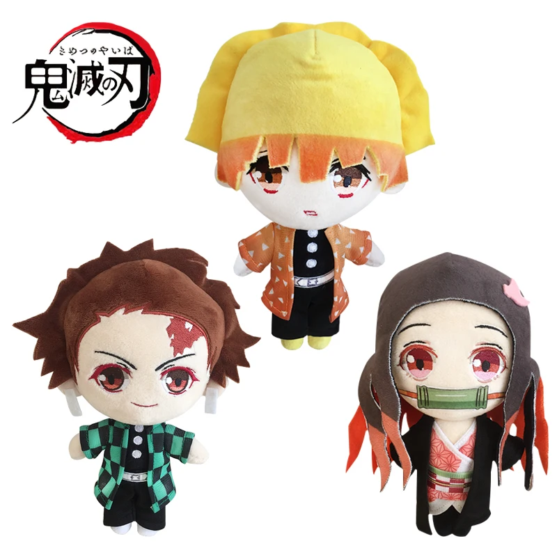 Аниме Demon Slayer: Kimetsu no Yaiba Kamado Tanjirou Nezuko Косплей короткая плюшевая кукла мини