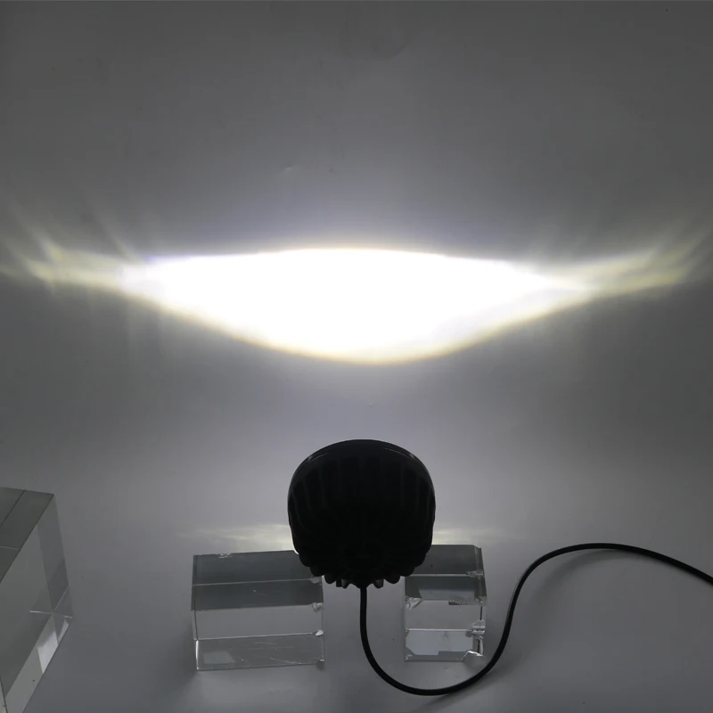 2PCS/1PCS Waterproof Round LED Angel Eyes Light Bar Portable Spotlights Motorcycle Offroad Car Truck Driving Boat Work Light car led light