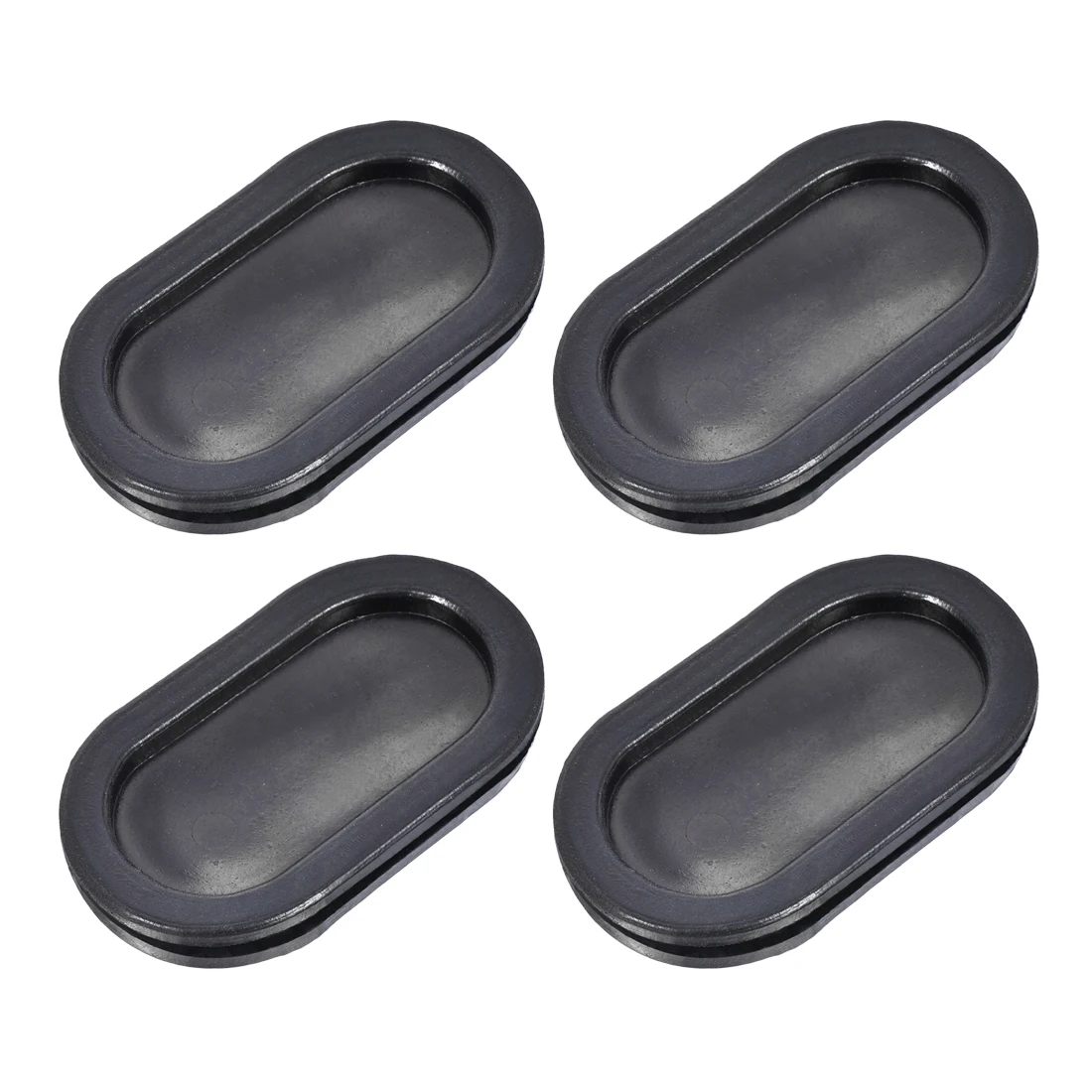 

uxcell 4Pcs Wire Protector Oil Resistant Armature Oval Rubber Grommets 30x65mm Mounting Double Sided Grommet Set