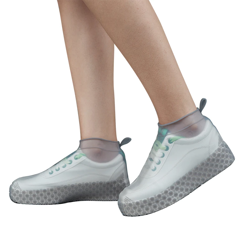 Rain boots waterproof children PVC rubber boots non-slip water shoes cover rainy day men and women