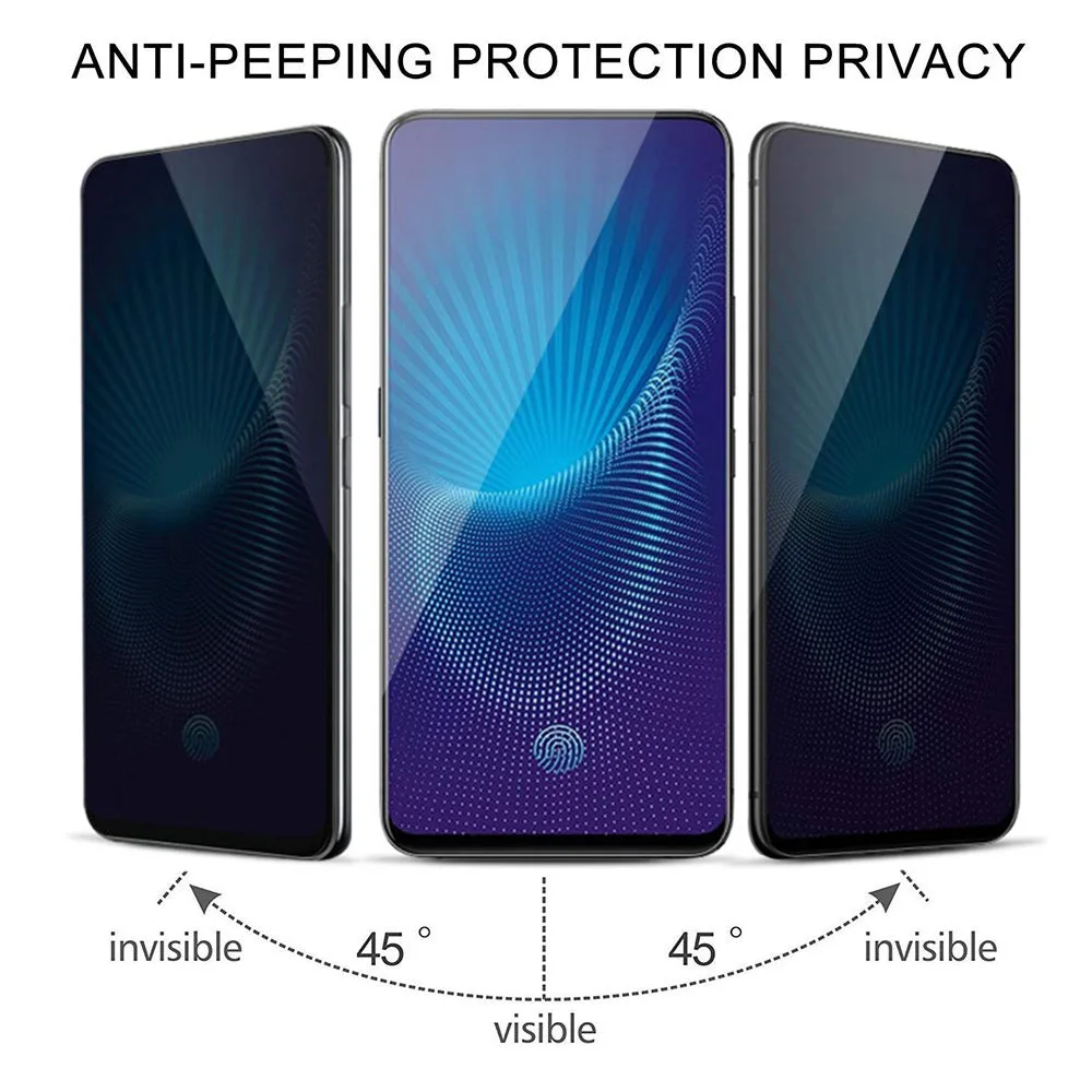 9H 5D ASUS Zenfone 6 ZS630KL Privacy Black Tempered Glass For ASUS Zenfone 6 ZS630KL Anti Spy Screen Protector Protective Film