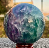 60mm NATURAL Fluorite quartz crystal sphere ball healing 1