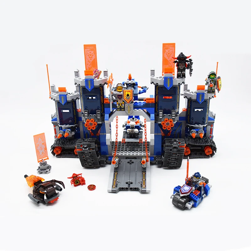 Цена 392 шт совместимы с lego строительные блоки кирпичи 70315 Рыцари nexoe Knighton замок Фигурки игрушки для детей