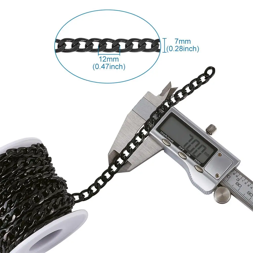 Рисунок 2 - Металлическая черная алюминиевая панцирная цепь