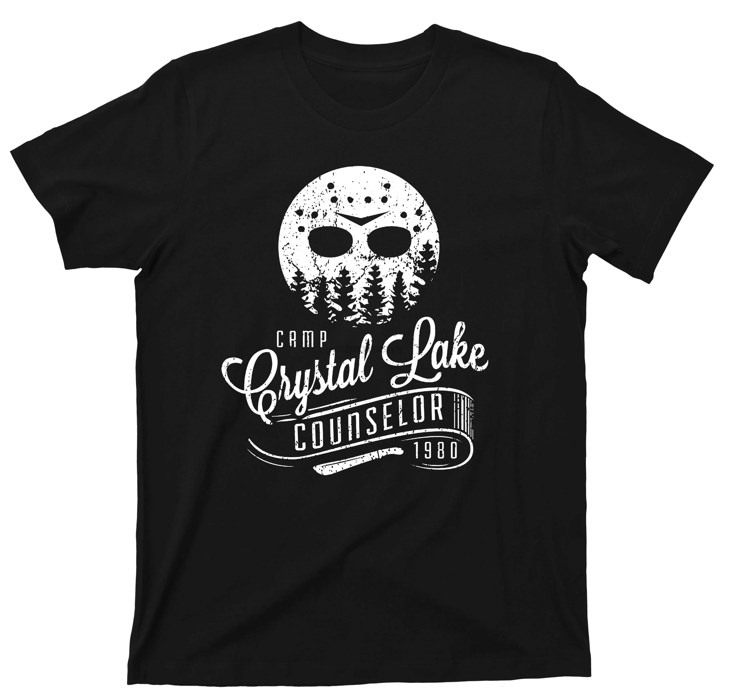 Friday The 13th футболка Camp Crystal Lake consuit Джейсон Вурхиз Кемпинг 80s Slasher Horror Movie Tee