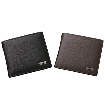 

JINBAOLAI Small Short Leather Men's Wallet Male Wallet Bag Wallet Vallet Card Money Persian world Wallet