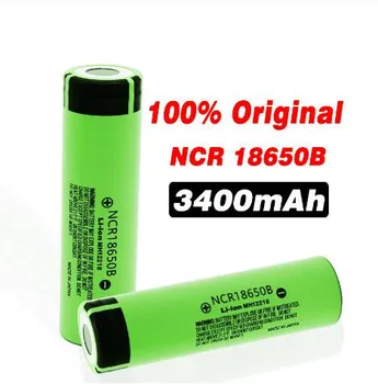 

8-40PCS 100% Original 18650 battery NCR18650B 3.7v 3400mah 18650 rechargeable lithium battery for flashlight batteries