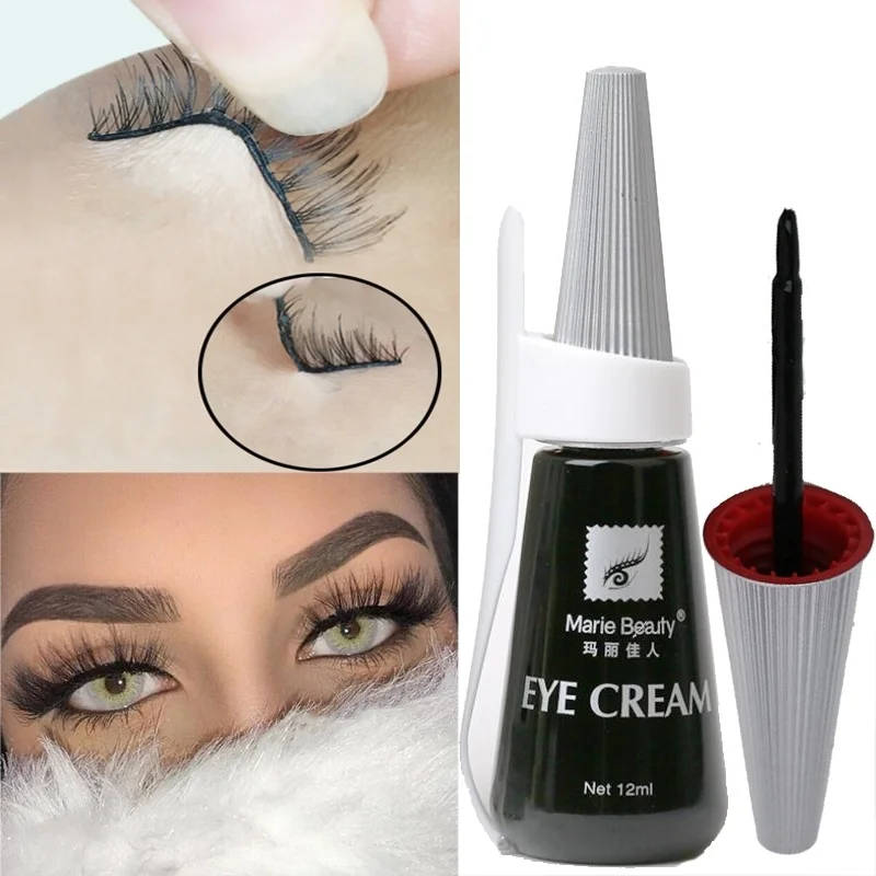 

12ml Clear Eyelash Glue Waterproof Lash Glue Mink Eyelashes Glue Eye Lash Adhesive Black False Eyelash Accessories Cosmetic Tool
