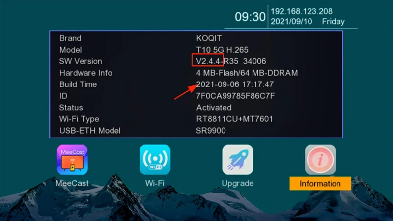 h.265 hevc principal 10 2in1 remoto dvbt2