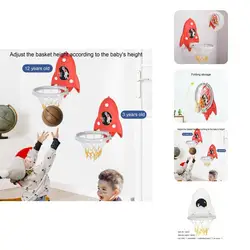 Good Quality Detachable Punch Free Adjustable Height Basketball Backboard Set Kid Basketball Kit Basketball Hoop Kit