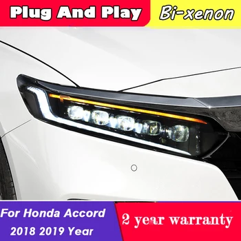 

For HONDA FOR ACCORD Headlights Assembly Front Lamp 2018 2019 Year FULL LED With DRL