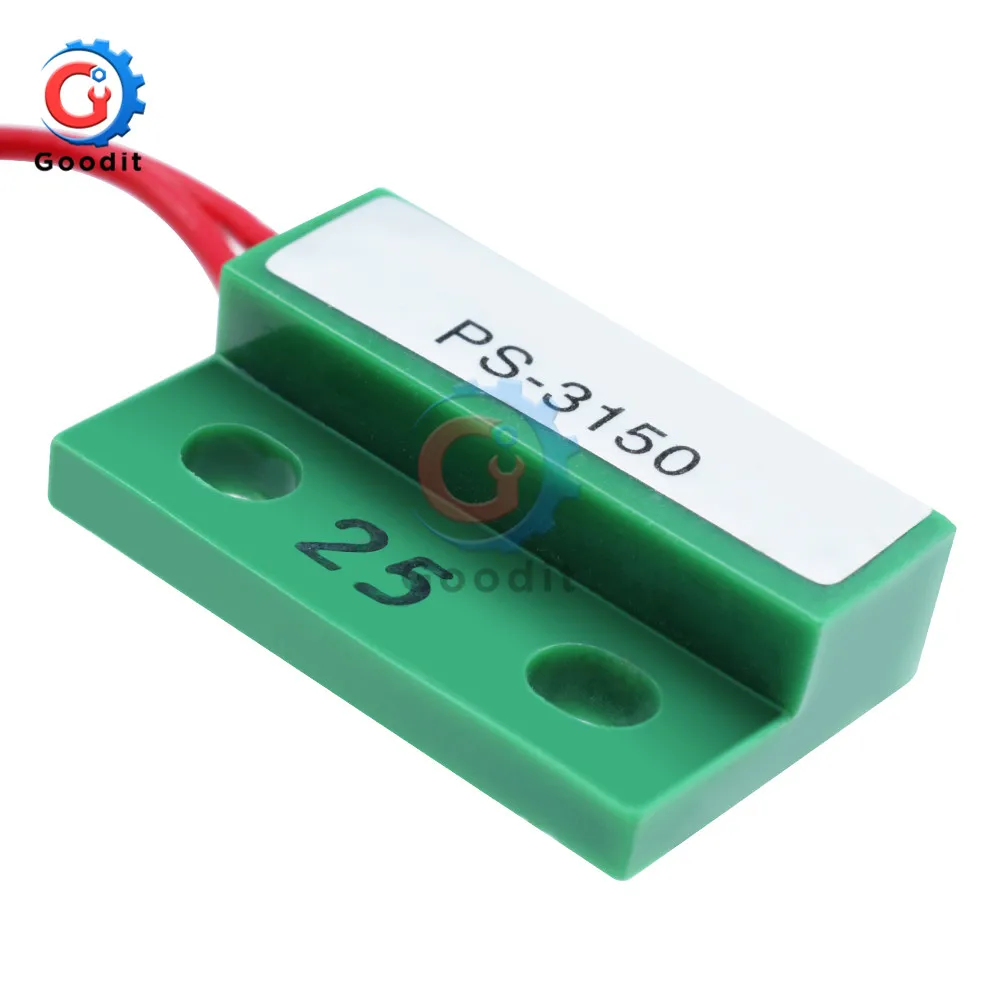 Produktbild von PS-3150 Magnetschalter NO (Schließer) Für Türen Und Fenster – Reed-Kontakt Mit 30cm Kabel, 10W/200V, Für Alarmanlagen, Befestigung Per Klebepad Oder Schrauben, 3 Stück Set