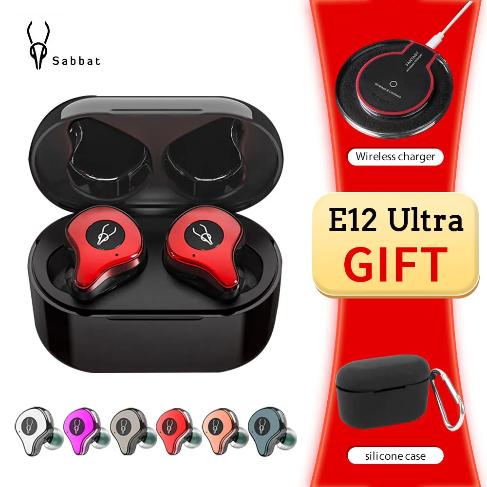 

Gift Sabbat E12 Ultra TWS Qualcomm Earphone Bluetooth 5.0 Aptx Wireless Sports HiFi Stereo Noise Reduction IPX5 Headset