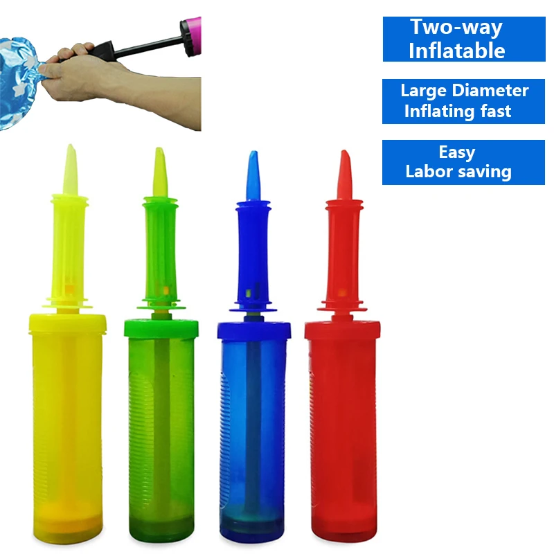 

1pc Large PVC Balloon Pump Two way Inflator Toys and Foil Balloons Air Balls Pump Hand Pump Birthday Party Supplies Inflatable
