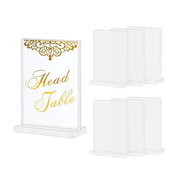 

OurWarm 10pcs Acrylic Wedding Table Numbers with Holders DIY Acrylic Table Number Stand Wedding Signage for Wedding Table Decor
