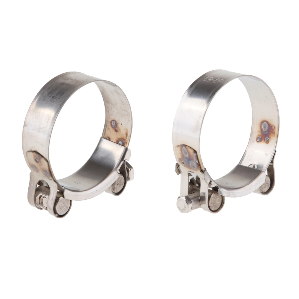 Universal Motorcycle Muffler Clamps Exhaust Muffler Silencer Pipe